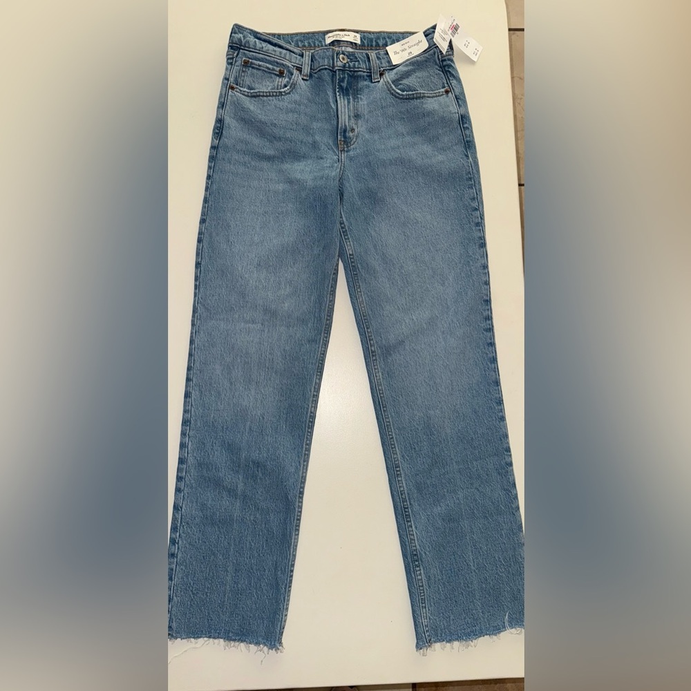 Abercrombie & Fitch Sky Blue Straight Leg Jeans